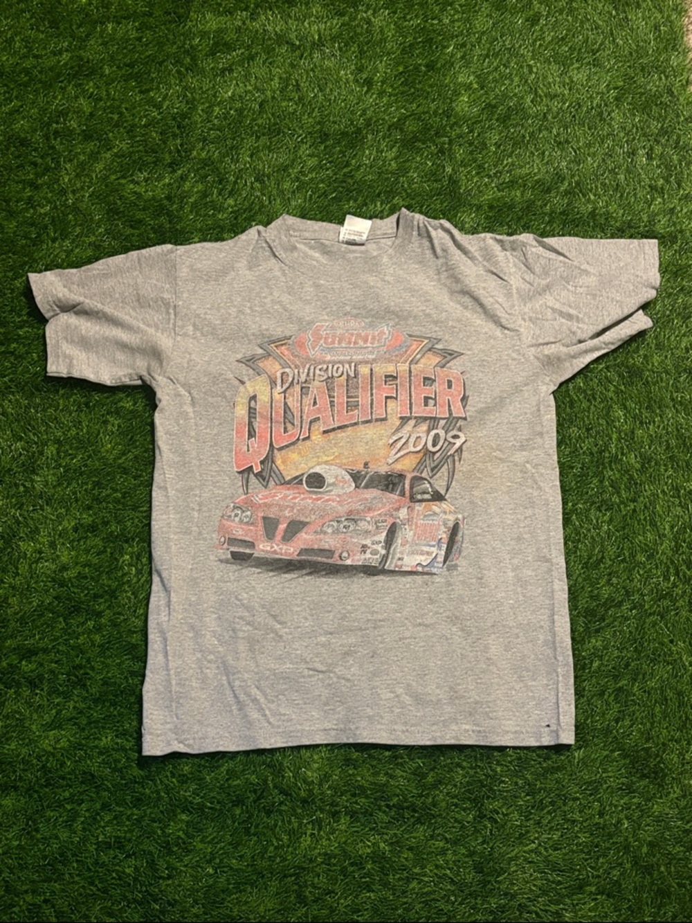 Anvil NHRA Gray 'Division Qualifier 2009' Graphic Tee Medium